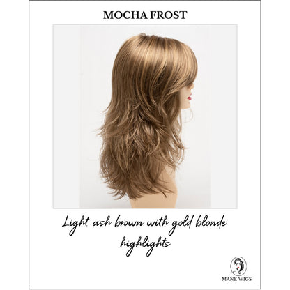Joy by Envy in Mocha Frost-Light ash brown with gold blonde highlights
