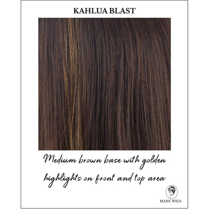 Kahlua Blast-Medium brown base with golden highlights on front and top area