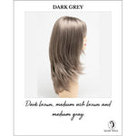 Load image into Gallery viewer, Kate by Envy in Dark Grey-Dark brown, medium ash brown and medium gray

