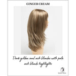Load image into Gallery viewer, Kate by Envy in Ginger Cream-Dark golden and ash blondes with pale ash blonde highlights
