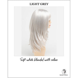 Kate by Envy in Light Grey-Soft white blended with silver