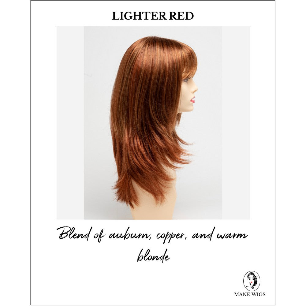 Kate by Envy in Lighter Red-Blend of auburn, copper, and warm blonde