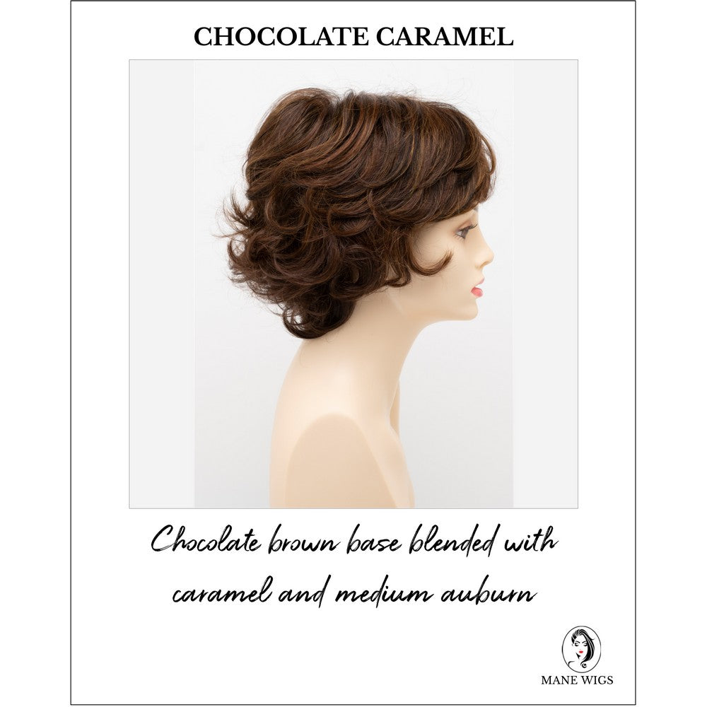 Kylie By Envy in Chocolate Caramel-Chocolate brown base blended with caramel and medium auburn