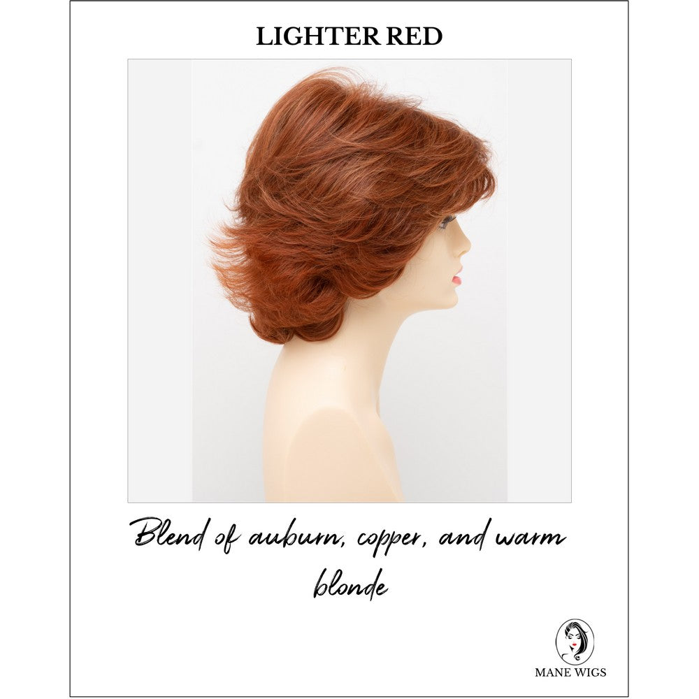 Kylie By Envy in Lighter Red-Blend of auburn, copper, and warm blonde