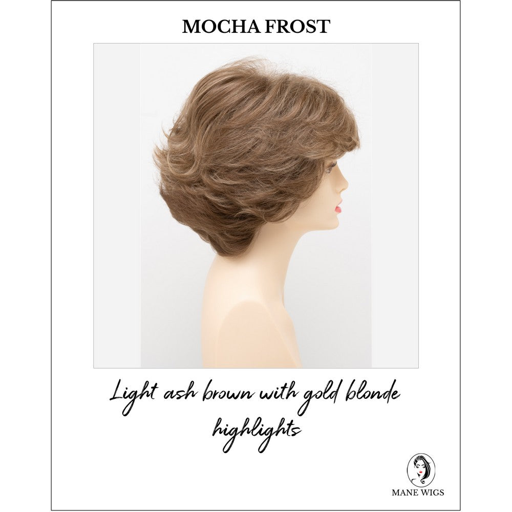 Kylie By Envy in Mocha Frost-Light ash brown with gold blonde highlights