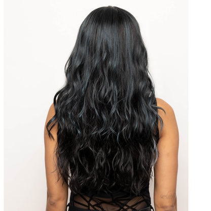 Lavish Wavez by Rene of Paris in Cosmic Teal Image 3