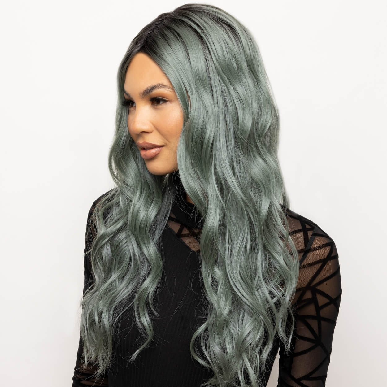 Lavish Wavez by Rene of Paris in Smoky Forest Image 3