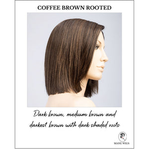 Lia II by Ellen Wille  in Coffee Brown Rooted-Dark brown, medium brown and darkest brown with dark shaded roots