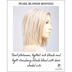Load image into Gallery viewer, Lia II by Ellen Wille in Pearl Blonde-R-Pearl platinum, lightest ash blonde and light strawberry blonde blend with dark shaded roots
