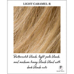 Load image into Gallery viewer, Light Caramel-R-Butterscotch blonde, light pale blonde, and medium honey blonde blend with dark blonde roots
