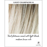 Load image into Gallery viewer, Light Champagne-R-Pearl platinum mixed with light blonde, medium brown roots
