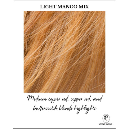 Light Mango Mix-Medium copper red, copper red, and butterscotch blonde highlights
