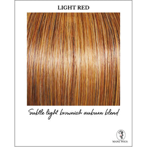 Light Red-Subtle light brownish auburn blend