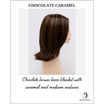 Load image into Gallery viewer, Lisa wig by Envy in Chocolate Caramel-Chocolate brown base blended with caramel and medium auburn
