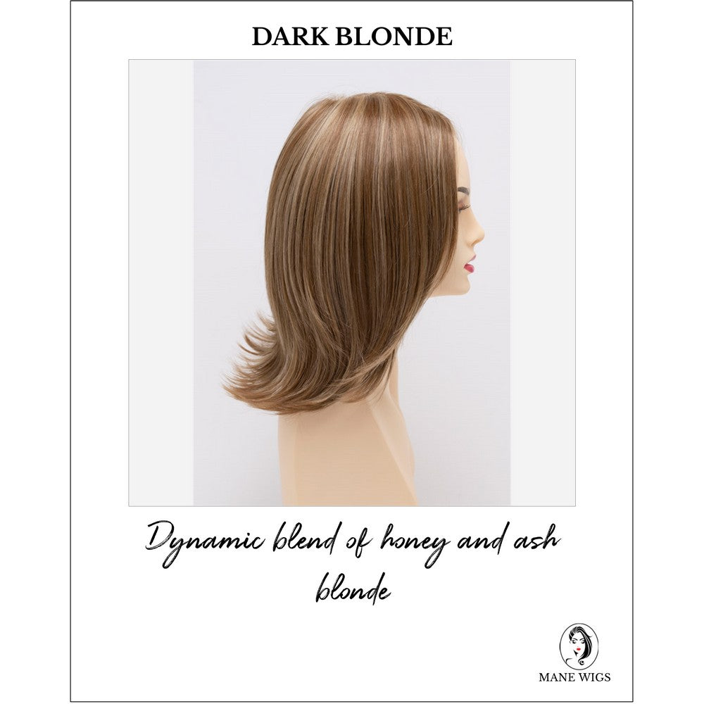 Lisa wig by Envy in Dark Blonde-Dynamic blend of honey and ash blonde