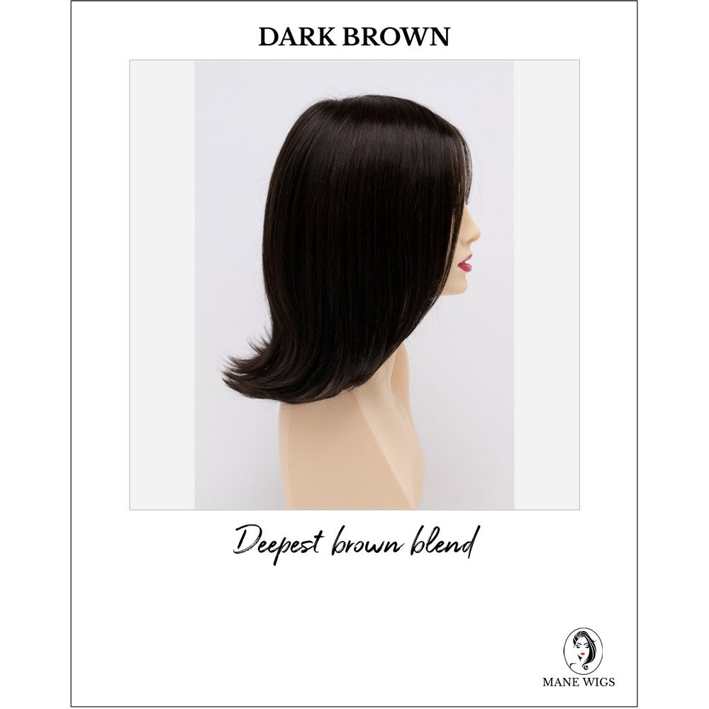 Lisa wig by Envy in Dark Brown-Deepest brown blend