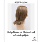 Load image into Gallery viewer, Lisa wig by Envy in Ginger Cream-Dark golden and ash blondes with pale ash blonde highlights
