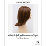 Load image into Gallery viewer, Lisa wig by Envy in Light Brown-Blend of light golden brown and light auburn brown
