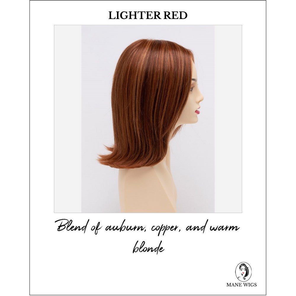 Lisa wig by Envy in Lighter Red-Blend of auburn, copper, and warm blonde