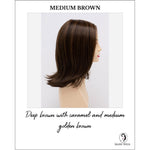 Load image into Gallery viewer, Lisa wig by Envy in Medium Brown-Deep brown with caramel and medium golden brown
