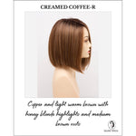 Load image into Gallery viewer, London by Envy in Creamed Coffee-R-Copper and light warm brown with honey blonde highlights and medium brown roots

