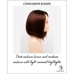 Load image into Gallery viewer, London by Envy in Cinnamon Raisin-Dark auburn brown and medium auburn with light caramel highlights
