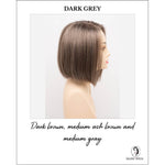 Load image into Gallery viewer, London by Envy in Dark Grey-Dark brown, medium ash brown and medium gray
