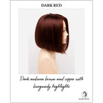 Load image into Gallery viewer, London by Envy in Dark Red-Dark auburn brown and copper with burgundy highlights
