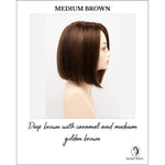 Load image into Gallery viewer, London by Envy in Medium Brown-Deep brown with caramel and medium golden brown
