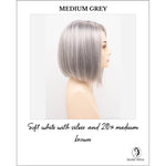 Load image into Gallery viewer, London by Envy in Medium Grey-Soft white with silver and 20% medium brown

