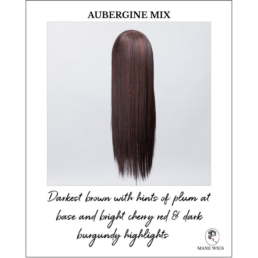 Look by Ellen Wille in Aubergine Mix-Darkest brown with hints of plum at base and bright cherry red & dark burgundy highlights