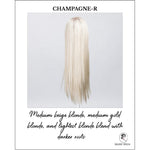 Load image into Gallery viewer, Look by Ellen Wille in Champagne-R-Medium beige blonde, medium gold blonde, and lightest blonde blend with darker roots
