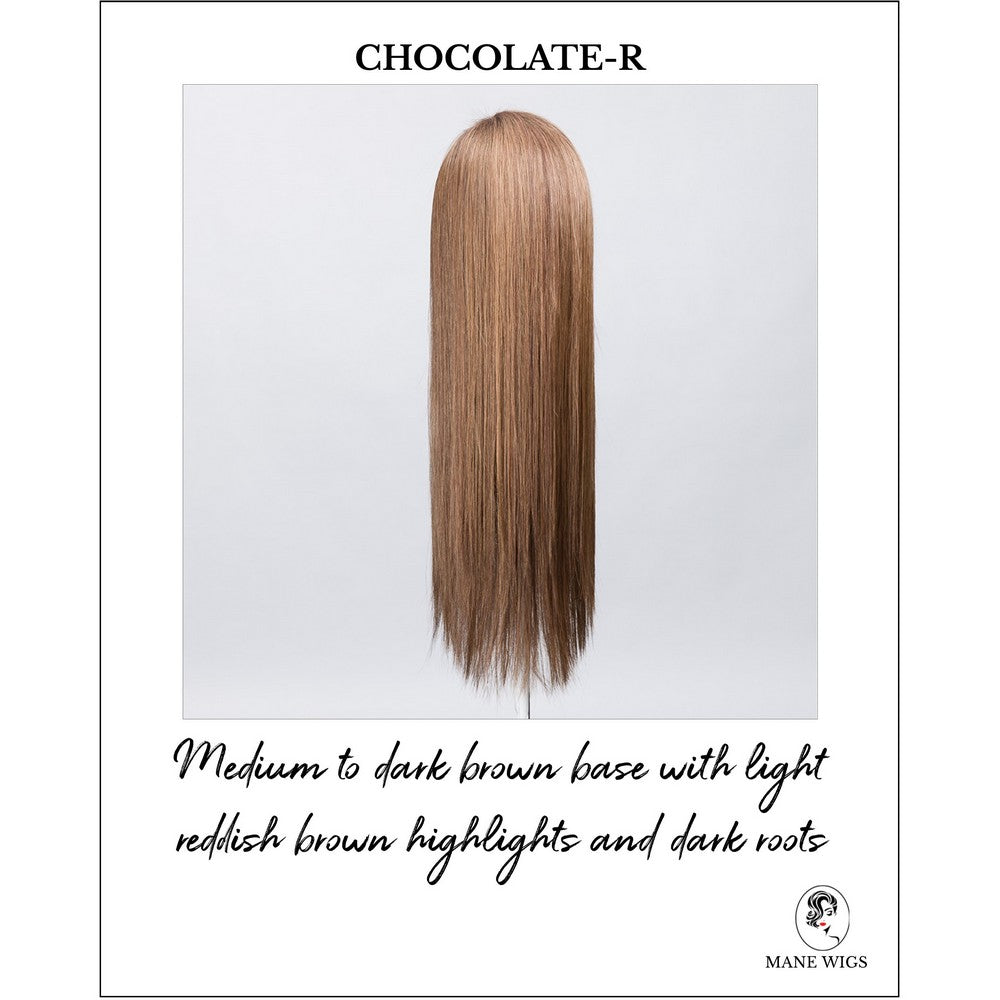 Look by Ellen Wille in Chocolate-R-Medium to dark brown base with light reddish brown highlights and dark roots