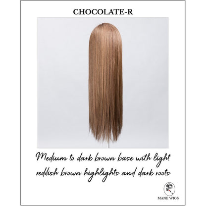 Look by Ellen Wille in Chocolate-R-Medium to dark brown base with light reddish brown highlights and dark roots