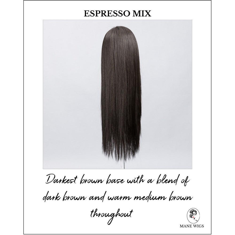 Look by Ellen Wille in Espresso Mix-Darkest brown base with a blend of dark brown and warm medium brown throughout 