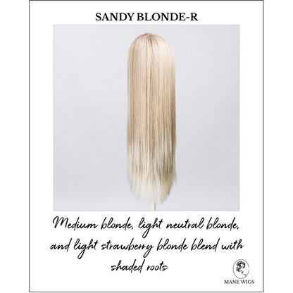 Look by Ellen Wille in Sandy Blonde-R-Medium blonde, light neutral blonde, and light strawberry blonde blend with shaded roots