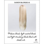 Load image into Gallery viewer, Look by Ellen Wille in Sandy Blonde-R-Medium blonde, light neutral blonde, and light strawberry blonde blend with shaded roots
