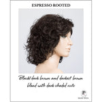 Load image into Gallery viewer, Loop in Espresso Rooted-Black/dark brown and darkest brown blend with dark shaded roots
