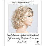 Load image into Gallery viewer, Loop in Pearl Blonde Rooted-Pearl platinum, lightest ash blonde and light strawberry blonde blend with dark shaded roots
