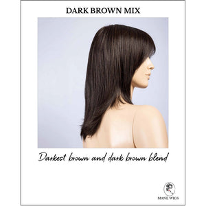 Luna by Ellen Wille in Dark Brown Mix-Darkest brown and dark brown blend