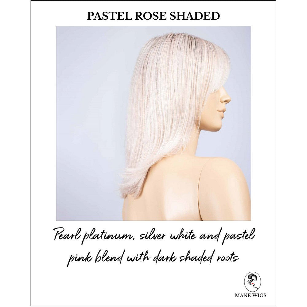 Luna by Ellen Wille in Pastel Rose Shaded-Pearl platinum, silver white and pastel pink blend with dark shaded roots