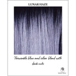 Load image into Gallery viewer, Lunar Haze-Periwinkle blue and silver blend with dark roots
