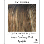 Load image into Gallery viewer, Maple Sugar-R-Rooted dark with light honey brown base and strawberry blonde highlights
