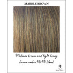 Load image into Gallery viewer, Marble Brown-Medium brown and light honey brown ombre 50/50 blend
