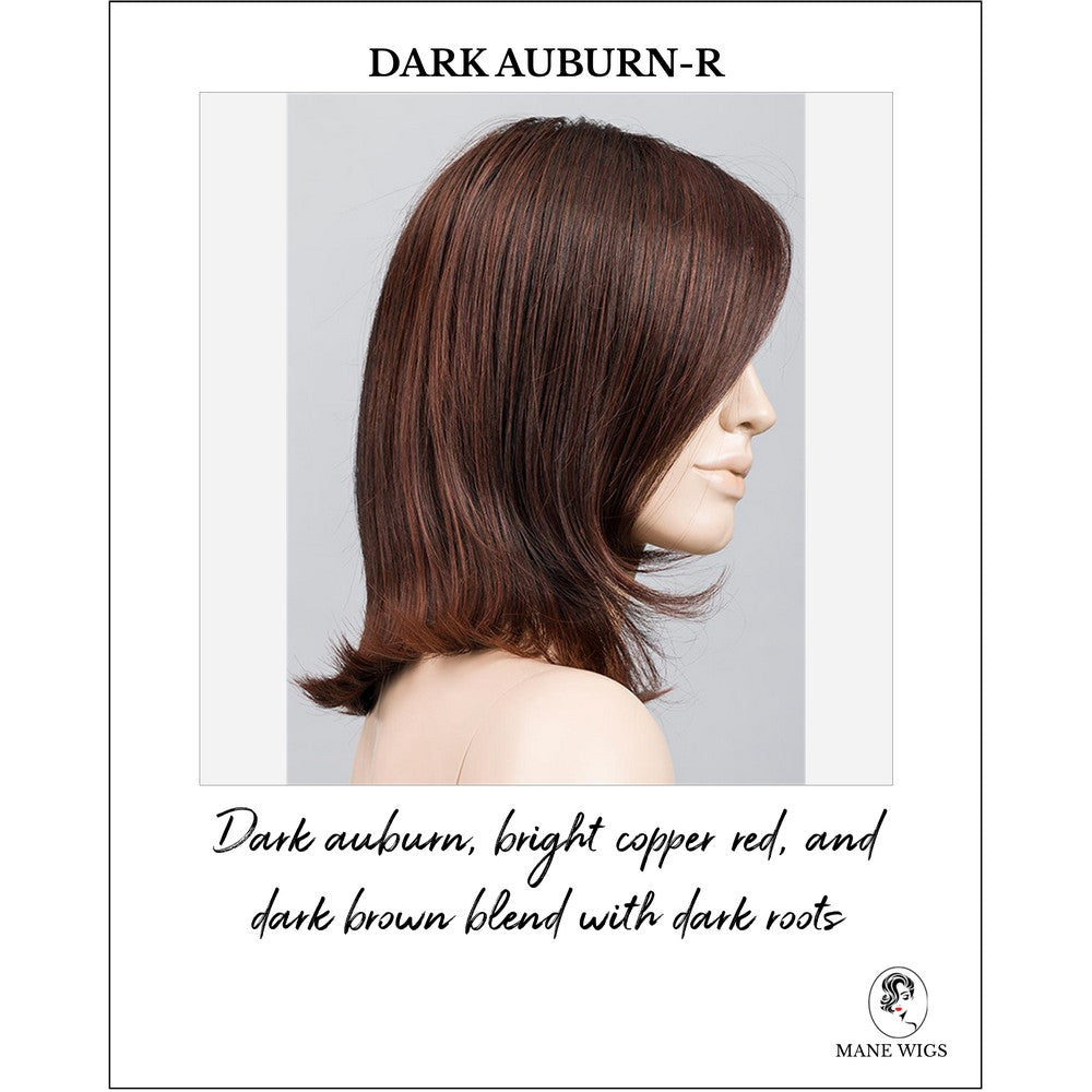 Melody by Ellen Wille in Dark Auburn-R-Dark auburn, bright copper red, and dark brown blend with dark roots