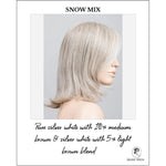 Load image into Gallery viewer, Melody by Ellen Wille in Snow Mix-Pure silver white with 10% medium brown &amp; silver white with 5% light brown blend
