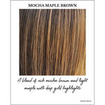 Load image into Gallery viewer, Mocha Maple Brown-A blend of rich mocha brown and light maple with deep gold highlights
