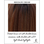 Load image into Gallery viewer, Mocha w/ Cream-Darkest brown root with chocolate brown, cinnamon, milk chocolate with cool &amp; light blonde highlights
