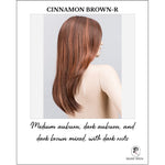 Load image into Gallery viewer, Music by Ellen Wille in Cinnamon Brown-R-Medium auburn, dark auburn, and dark brown mixed, with dark roots
