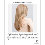 Load image into Gallery viewer, Music by Ellen Wille in Light Bernstein-R-Light auburn, light honey blonde, and light reddish brown blend with dark roots
